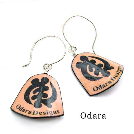 Odara Designs sample logo earrings