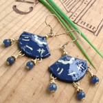 lacquered paper earrings with your name in japanese...this example says Lisa