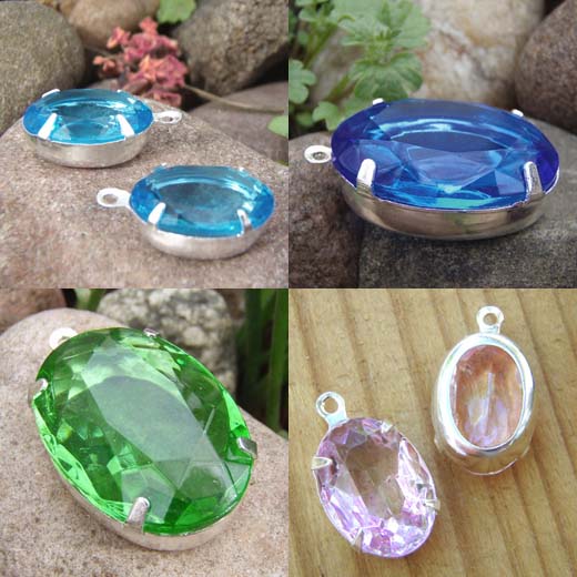 Vintage Glass Jewels in my Etsy shop