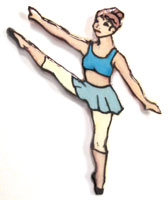 Ballet Dancer Pin